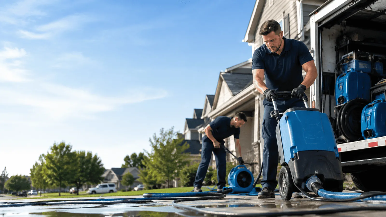 Dehumidification being performed in West Liberty, OH